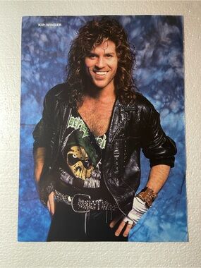 Winger’s Kip Winger pinup. Approximately 8 x 10 inches from Metal Edge magazine.